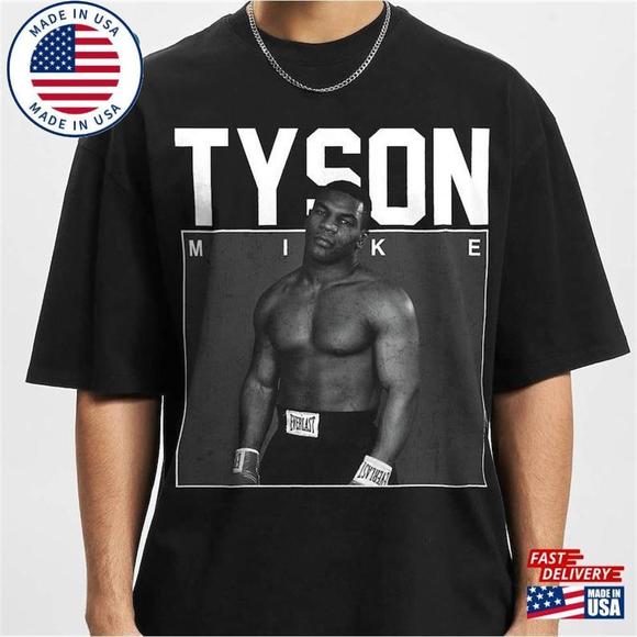 Mike Tyson T-Shirt Boxing Graphic Tee Y2K Shirt  Streetwea Unisex - Picture 1 of 4